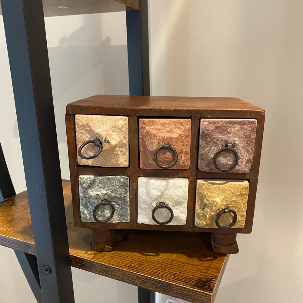 Natural Stone Spice Box